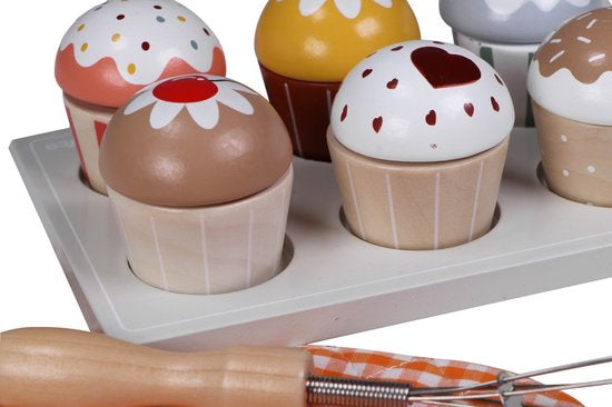 Tryco Houten Cupcake set