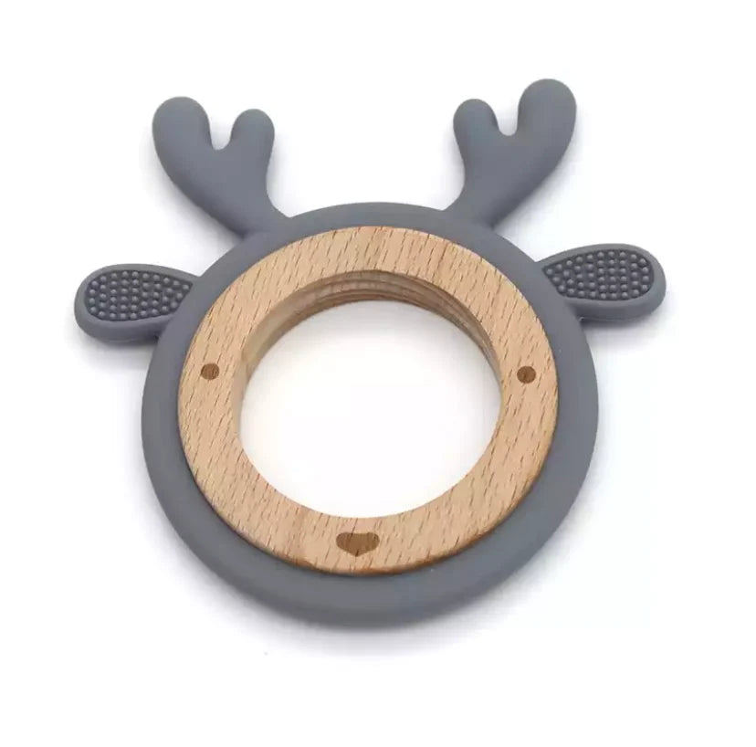 Reindeer teething ring &amp; teething toy