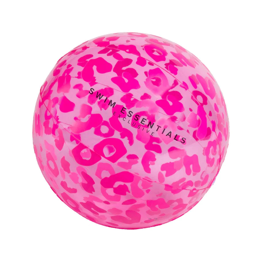 Swim Essentials Beach Ball Neon Panther Print