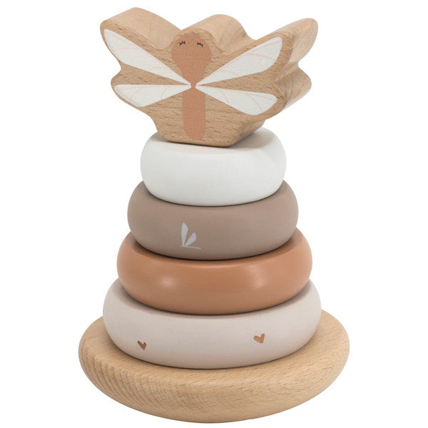 Label Label Wooden tumbler ring pyramid nougat