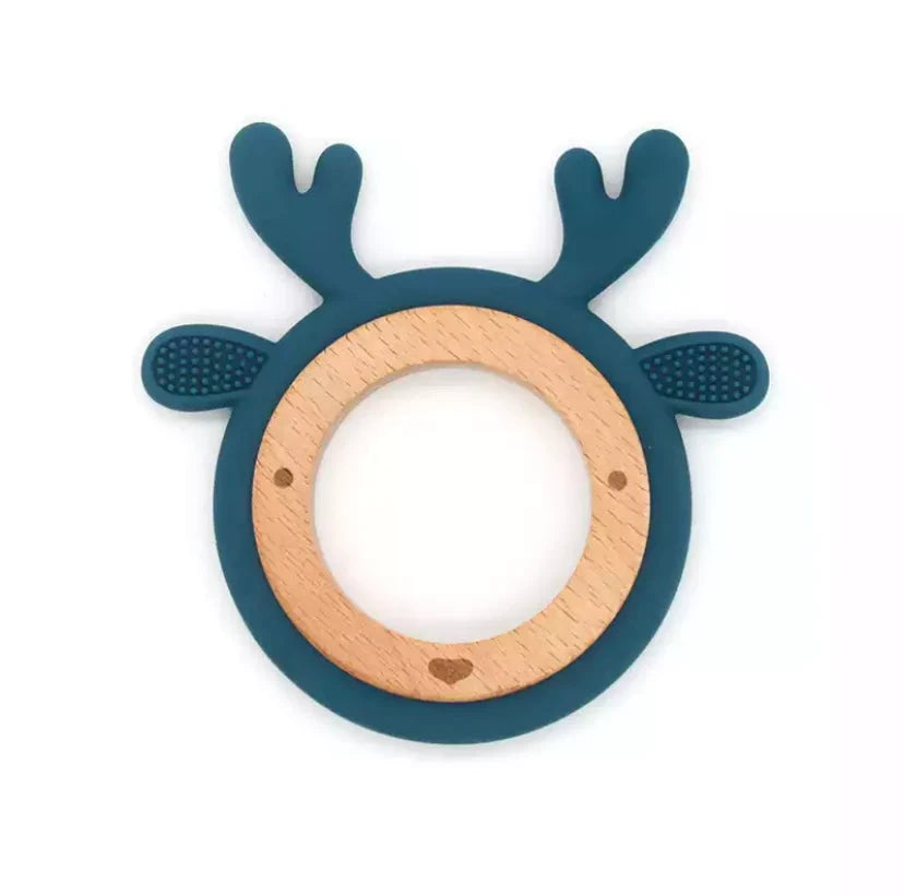 Reindeer teething ring &amp; teething toy